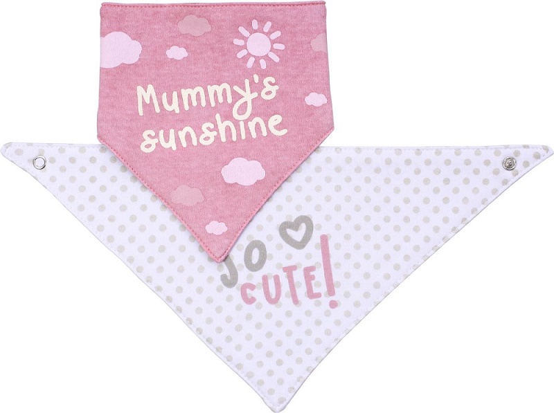Нагрудник BABYONO 0м+ арт.879/03 Bandana Bib 2 шт Слюнявчик цв.в асс.