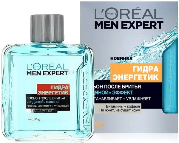 LOREAL Лосьон после бритья гидро энергетик 100 мл