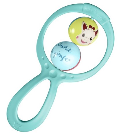 Игрушка Погремушка  качающаяся с двумя мячиками 3м+ SOPHIE LA GIRAFE ref.200187