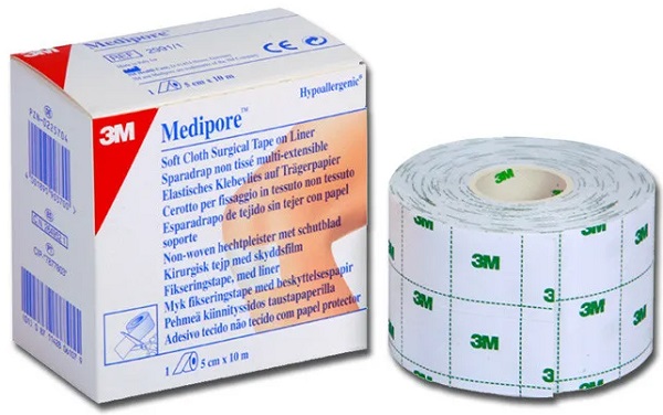 Лейкопластырь Рулонный MEDIPORE 5см*10м 3M 2991/1