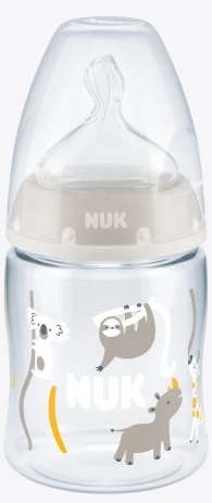 Бутылочка Пластиковая NUK First Choice 150 мл ш/г арт.10215360 Соска Силиконовая 0м+ цв.в асс.