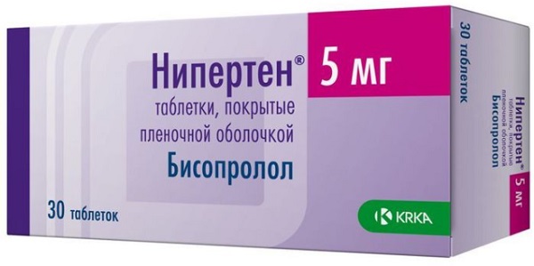 Нипертен табл. 5мг №30 ( бисопролол ) (Упаковка)