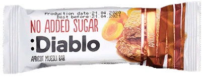 Diablo Батончик мюсли Абрикос 30г