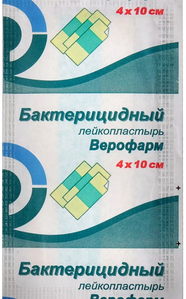Лейкопластырь Бактерицидный Верофарм 4*10см ( 1 шт ) Veropharm