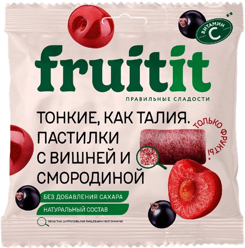 Fruit It Пастилки Вишня и Смородина 70г