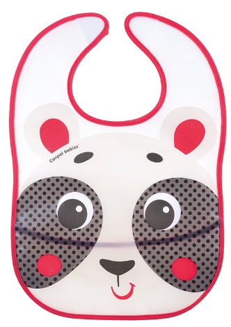 Нагрудник CANPOL BABIES Слюнявчик пластиковый с кармашком Hello Little арт.9/232 beige