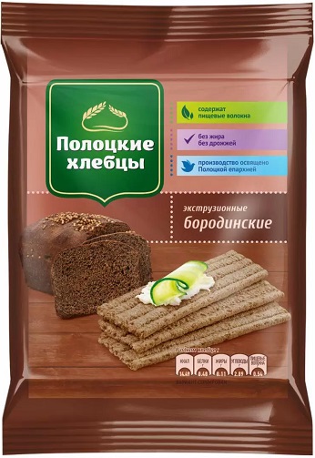Полоцкие Хлебцы Бородинские 80г.
