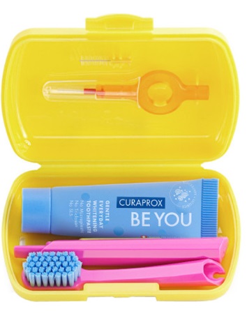 Набор дорожный CURAPROX TS Be you yellow single CS5460