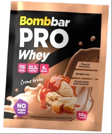 Bombbar Whey Протеин со вкусом Крем-брюле 30 г.