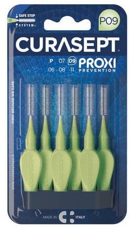 Межзубные щетки CURASEPT Proxi P09 VerdeChiarlo/Light (6шт)