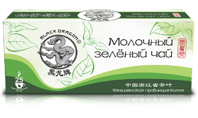 Черный дракон Чай молочный зеленый 2г №20пак