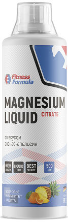 Magnesium Citrate Liquid 500ml (Ананас-апельсин) Fitness Formula & Фитнес фомула