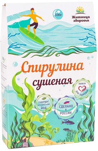 Житница здоровья Спирулина сушеная 100г