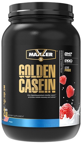 Maxler Голден Казеин 907г Клубника