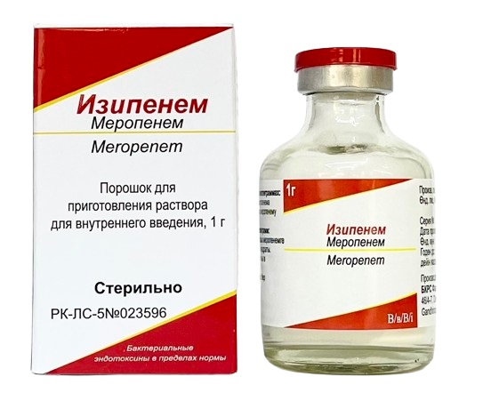 Изипенем порошок 1г №1 фл. для пригот. раствора ( меропенем )