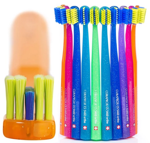 Зубная щетка Ортодонтическая CURAPROX 5460 Orto Ultra Soft цв.в асс. серия Восток