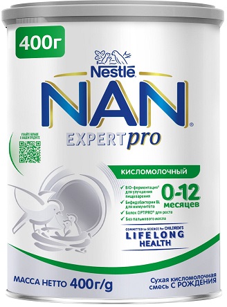 NAN Кисломолочный 400г 0 - 12 месяцев