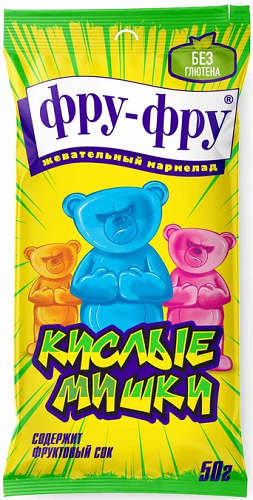Фру- Фру Кислые Мишки 80г Мармелад жевательный 